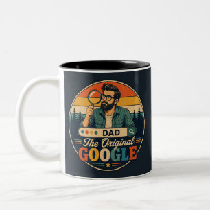 Bicolor Taza de café divertida para el Día del Padre para