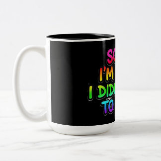Bicolor Taza de café divertida para introvertidos Lo sient