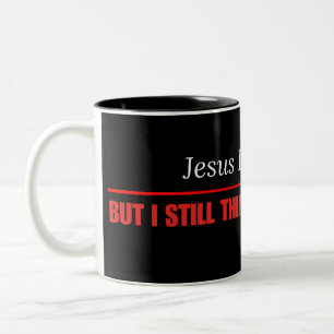 Bicolor Taza de café divertida y sarcástica — Jesús te ama