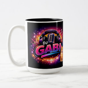 Bicolor Taza de café DJ GABI 2 Two-Tone