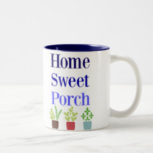 Bicolor Taza de café dulce casera del Dos-Tono del pórti