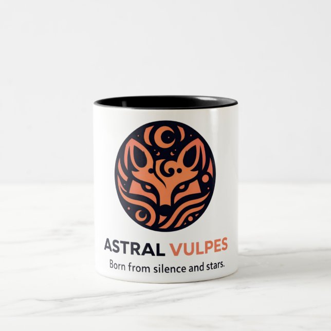 Bicolor Taza de café estética espacial (Centro)