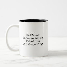 Bicolor Taza de café fabulosa pero agotada
