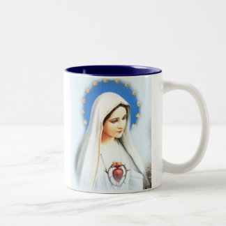 Bicolor Taza de Café Fátima, grande