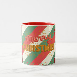 Bicolor Taza de café Feliz Navidad