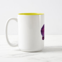 Bicolor Taza de café floral Zen pacífica