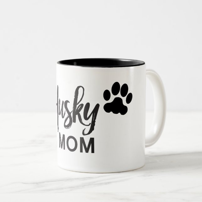 Bicolor Taza de café fornida de la mamá (Anverso derecho)