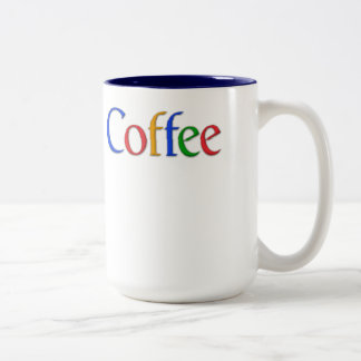 Bicolor taza de café "google"