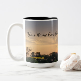 Bicolor Taza de café grande