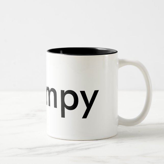 Bicolor Taza de café gruñona (Derecha)