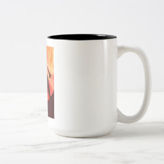 BICOLOR TAZA DE CAFÉ HERMOSA DE LA FLOR