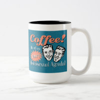 Taza de café homosexual del orden del día de los