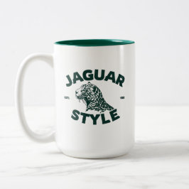 Bicolor Taza de café Jaguar