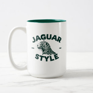 Bicolor Taza de café Jaguar