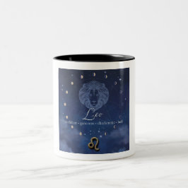 Bicolor Taza de café - Leo - Zodiaco