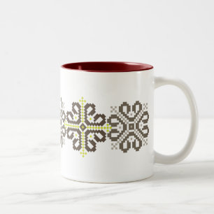 Bicolor Taza de café letona