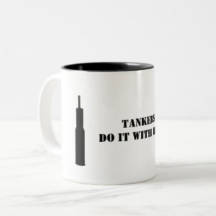 Bicolor Taza de café: Los petroleros la hacen con CALOR