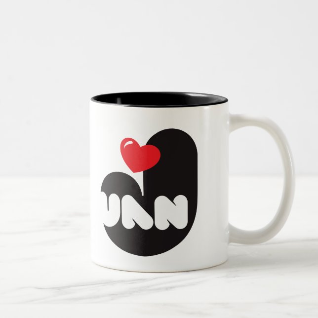 Bicolor Taza de café Loves Juan (Derecha)