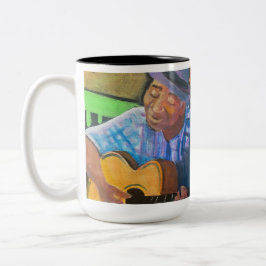 Bicolor Taza de café Mississippi John Hurt