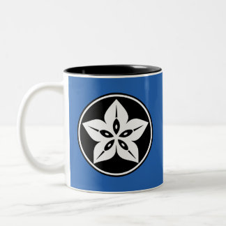 Bicolor Taza de café Mon de Carambola Blanca