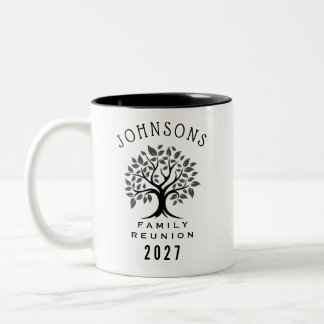 Bicolor Taza de café monocroma de la cuadrícula del legado
