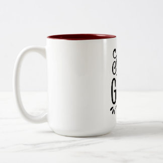 Bicolor Taza de café motivacional para enfocarse en lo bue