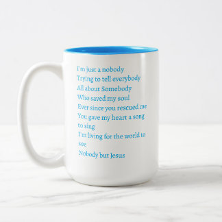 Bicolor Taza de café Nadie