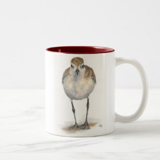 Bicolor taza de café Negro-hinchada del chorlito