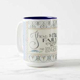 Bicolor Taza de café 'No hay fracaso / ESTOY Decidido'