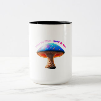 Bicolor Taza de café o té de champiñones