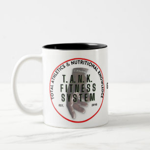 Bicolor Taza de café o té negra y blanca de TFS