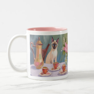 Bicolor Taza de café o té para el tiempo de café o té con 