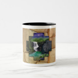 Bicolor Taza de café - Pachamama