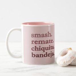 Bicolor Taza de café Padel - Personaliza palabras Vibes Du