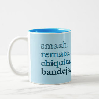 Bicolor Taza de café Padel - Personaliza palabras Vibes Sk