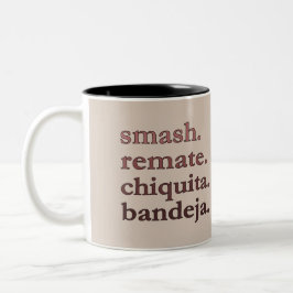 Bicolor Taza de café Padel - Personaliza palabras Vibes Ta