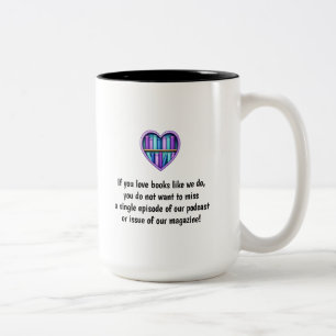 Bicolor Taza de café para amantes de los libros de Book Ba