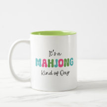 Taza de café para amantes del Mahjong