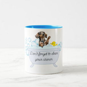 Bicolor Taza de café para baño de burbujas para perro vien