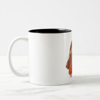 Bicolor Taza de café para chica acogedora y linda