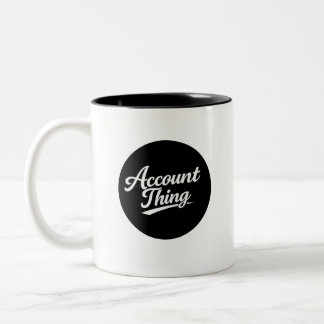 Bicolor Taza de café para contadores con cosas divertidas