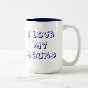 Bicolor Taza de café para el padrino del nouno