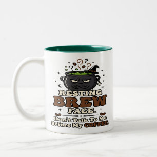 Bicolor Taza de café para enfermera de Halloween