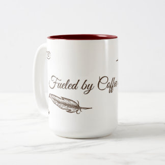 Bicolor Taza de café para escritores | Impulsado por café