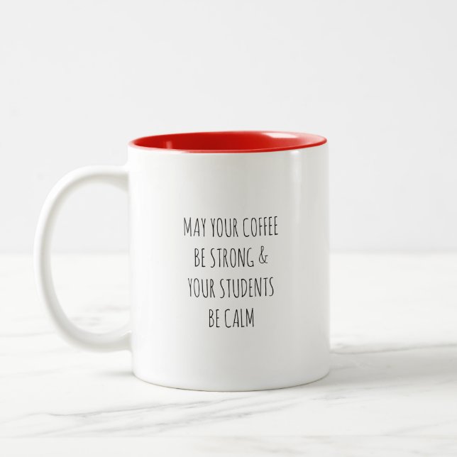 Bicolor Taza de café para maestros (Izquierda)