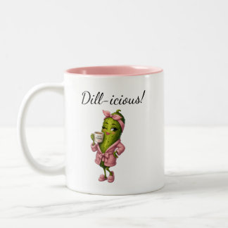 Bicolor Taza de café para niña encurtida linda por la maña
