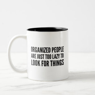 Bicolor Taza De Café Para Personas Organizadas