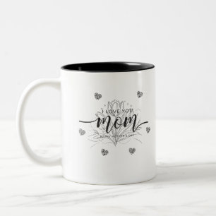 Bicolor Taza de café para seres queridos, apreciada con ca