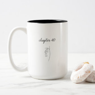 Bicolor Taza de café para su cumpleaños número 40 para ell