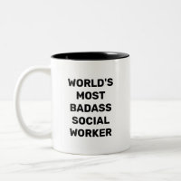 Taza de café para trabajador social más malvado de